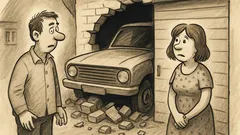 Anekdots: Sieva ienāk mājās, vai garāžā izdevās?