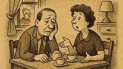 Anekdots: Vīrs ar sievu sēž un runājas...