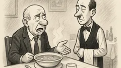 Anekdote: Viesmīl, tā ir vistas zupa?